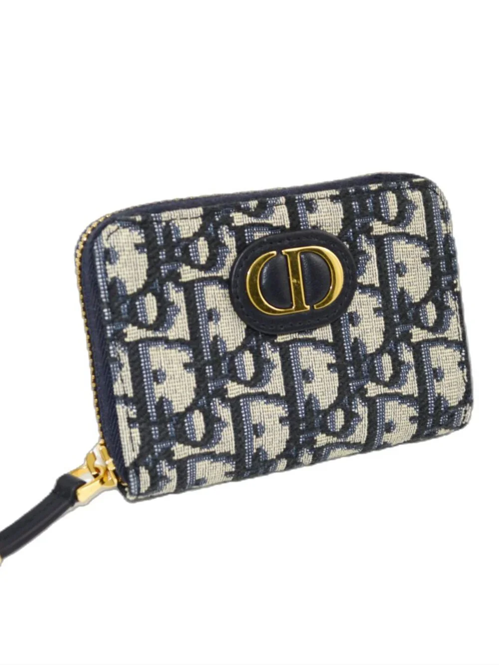 Christian Dior Signature logo zip around wallet #202-72